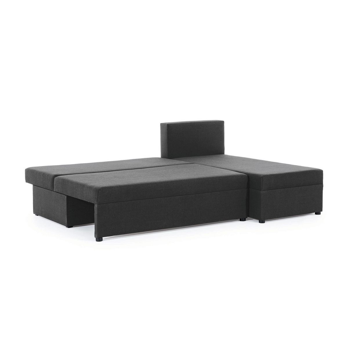 BEST MOBILIER Numancia - canapé d'angle réversible 4 places - convertible avec coffre - en tissu