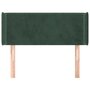 Voir la diapositive 3 : VIDAXL Tete de lit avec oreilles Vert fonce 93x16x78/88 cm Velours