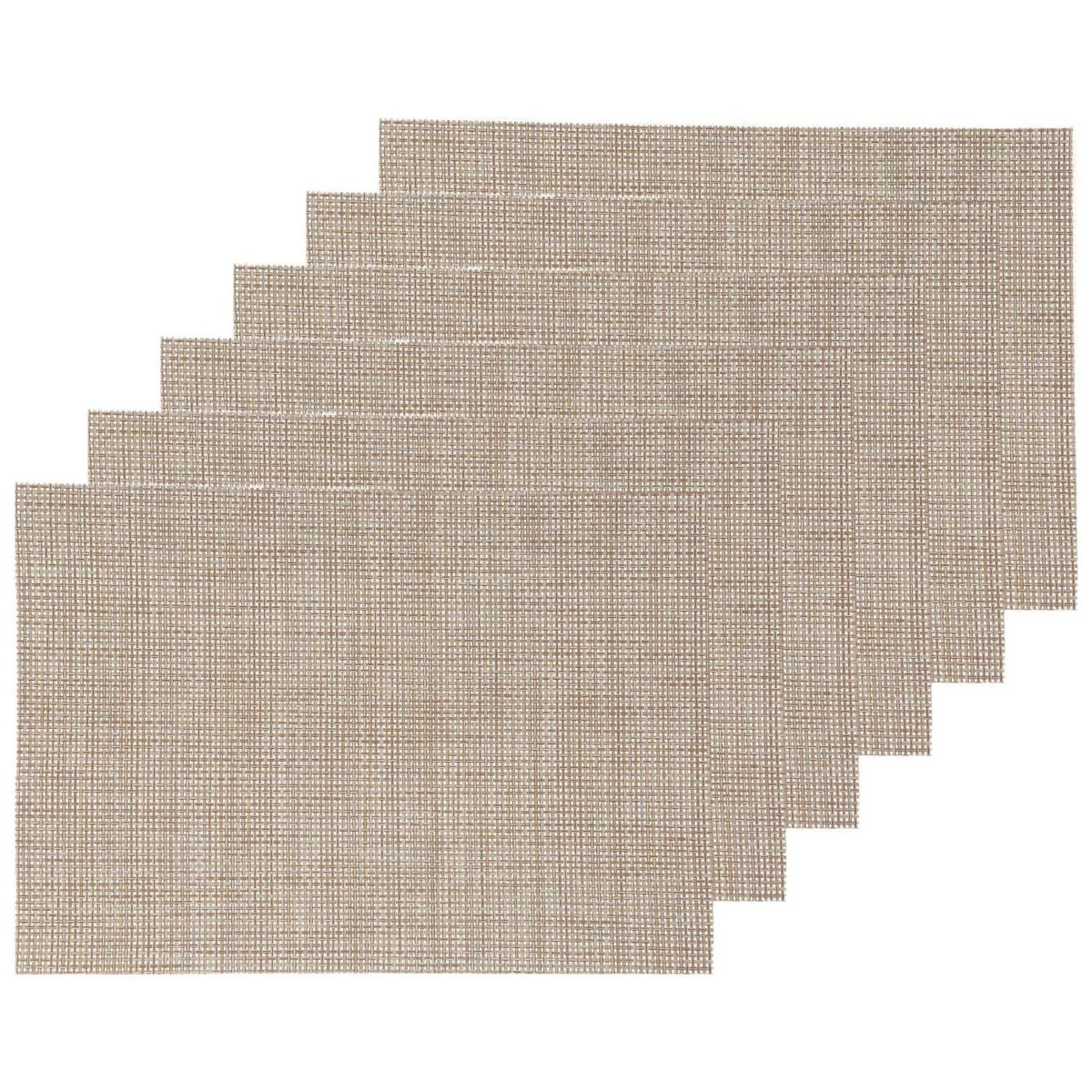 TOILINUX Lot de 6 Sets de table rectangulaire Maoli