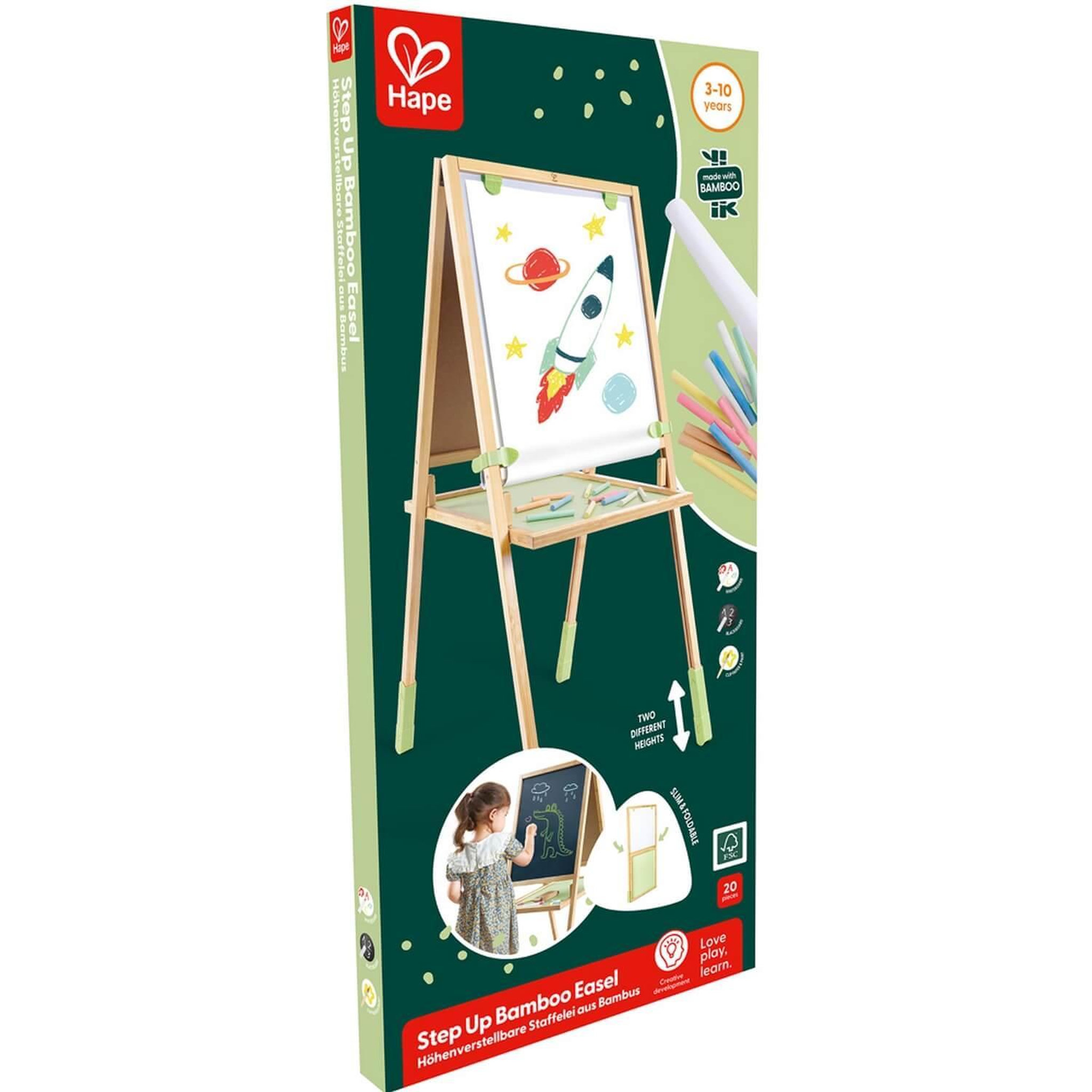 Voir la diapositive 5 : Hape Tableau 2 en 1 en  bambou
