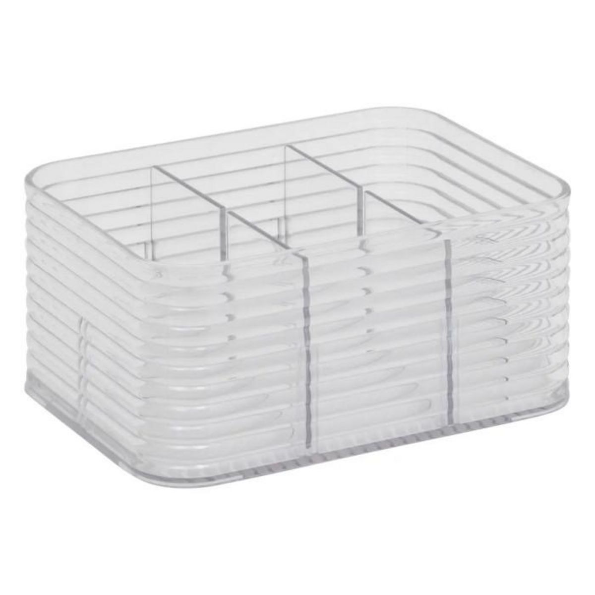 FIVE Boîte Organiseur 6 Compartiments  Plastor  15cm Transparent