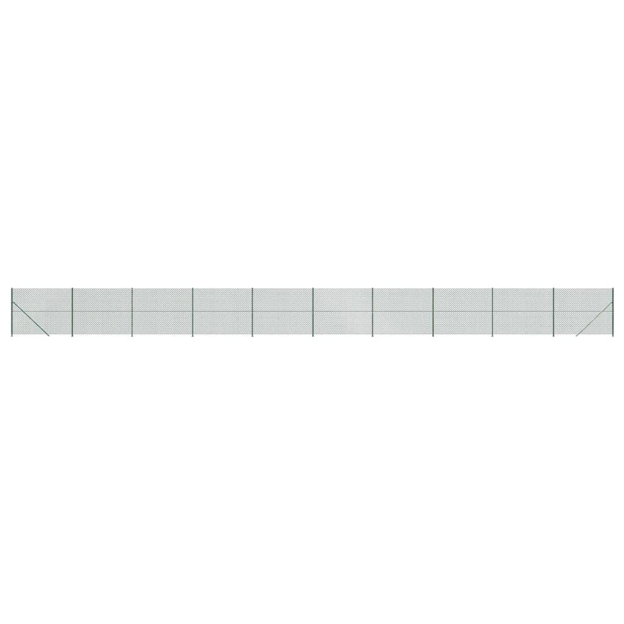Voir la diapositive 2 : VIDAXL Cloture a mailles losangees avec bride vert 2,2x25 m
