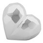 Voir la diapositive 1 : Paris Prix Vase Design en Résine  Heart  19cm Argent