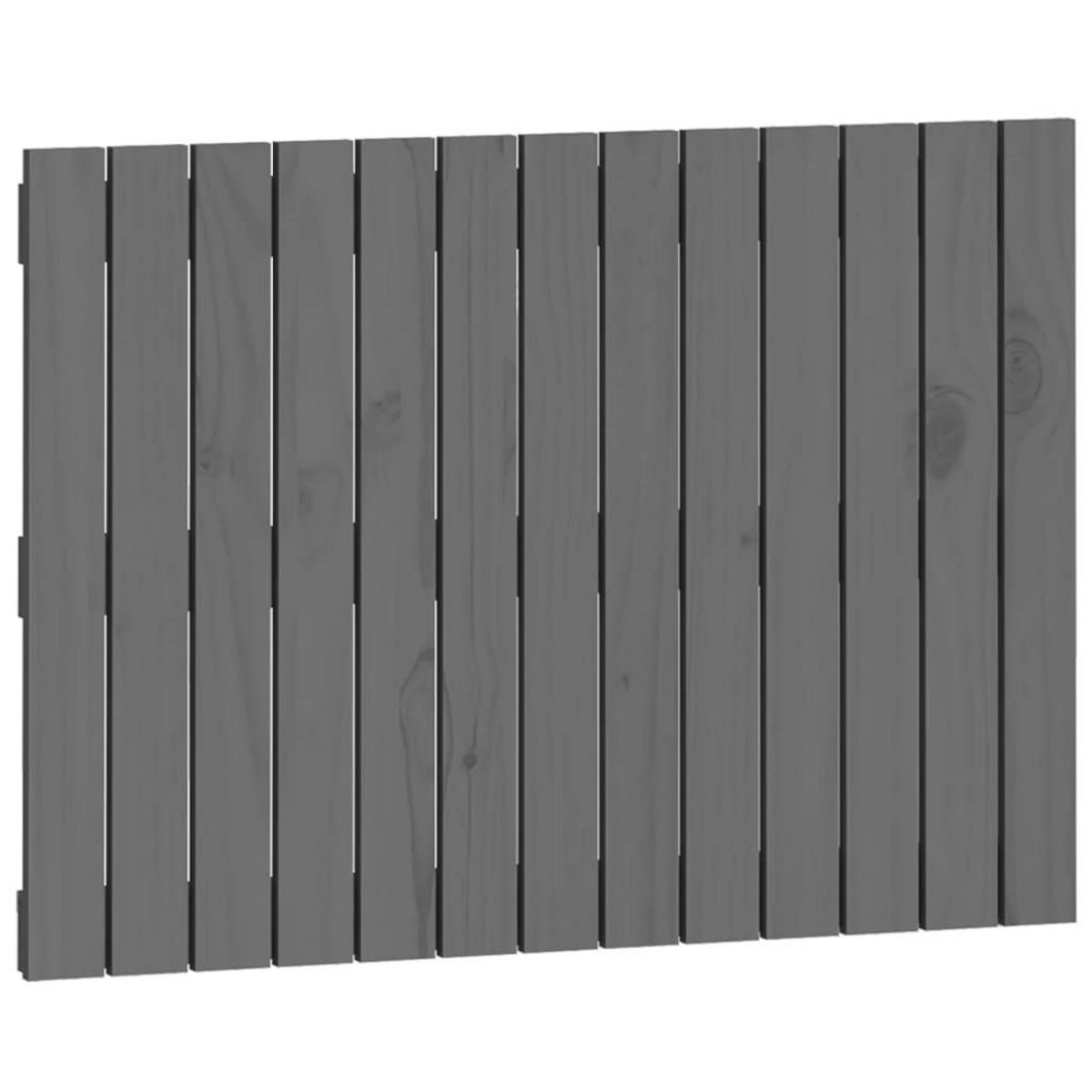 VIDAXL Tete de lit murale Gris 82,5x3x60 cm Bois massif de pin