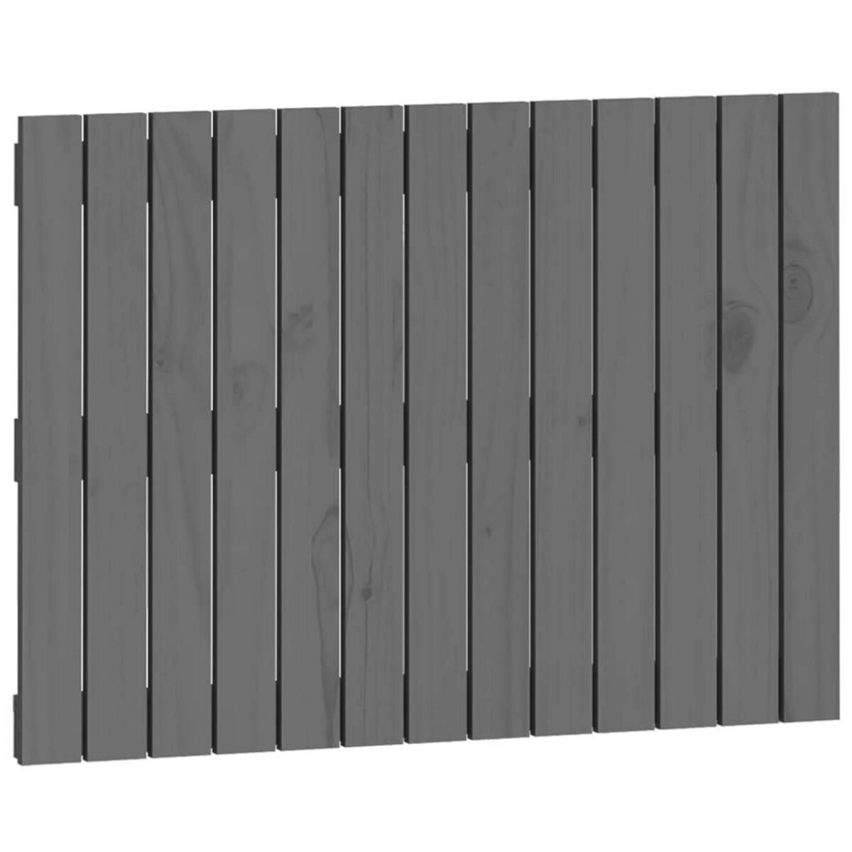VIDAXL Tete de lit murale Gris 82,5x3x60 cm Bois massif de pin