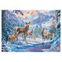Voir la diapositive 2 : RAVENSBURGER Puzzle 1000 p - chevreuils et cerfs en hiver