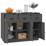 Voir la diapositive 4 : VIDAXL Buffet Gris 100x40x75 cm Bois massif de pin
