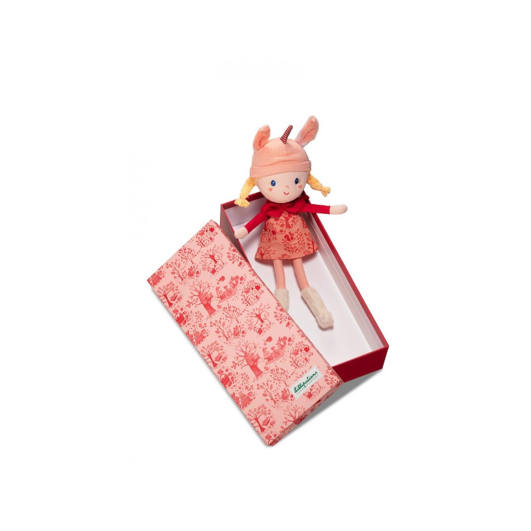 Voir la diapositive 2 : LILLIPUTIENS Poupee caline en tissu Lena