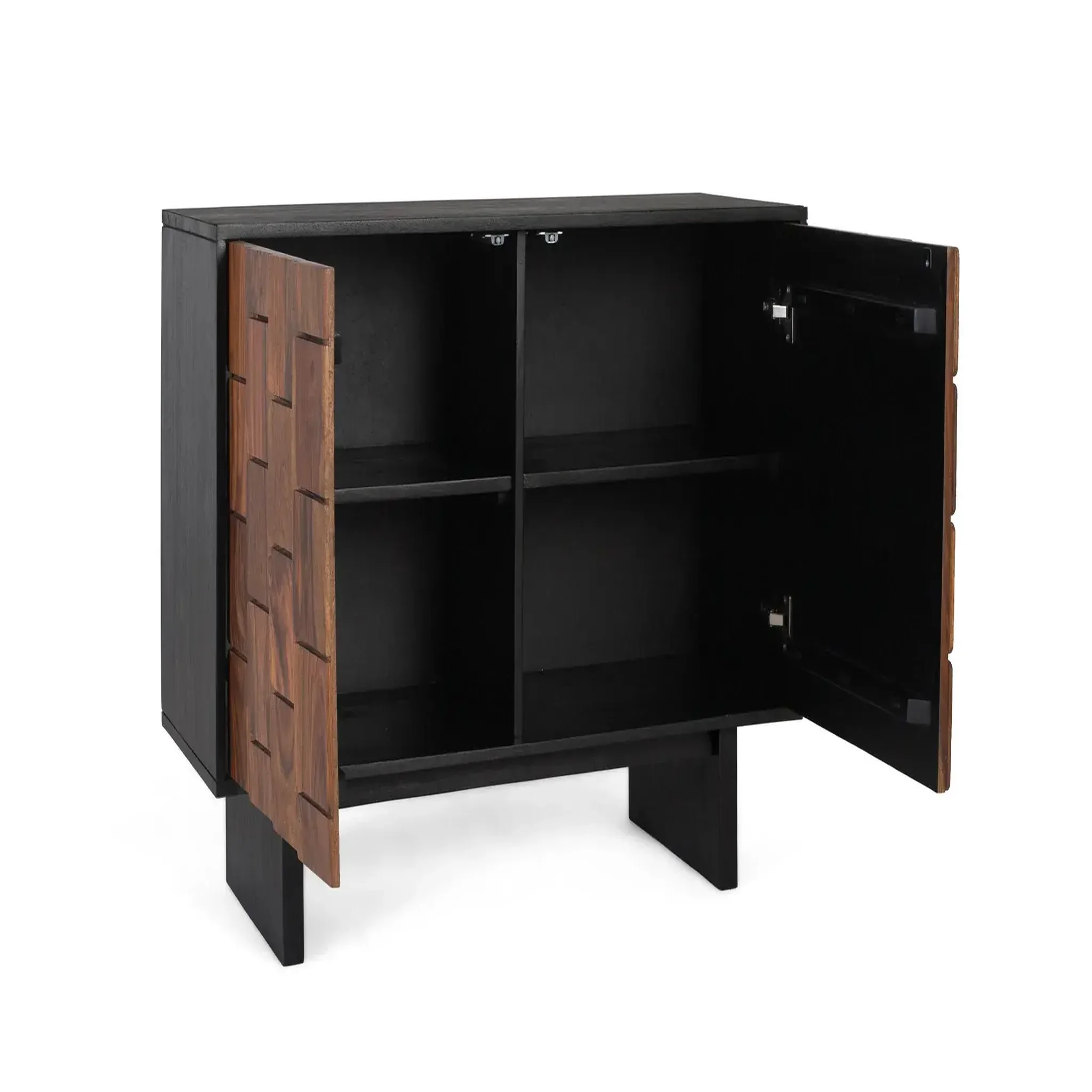 Voir la diapositive 3 : GINER Y COLOMER SL Buffet en bois de manguier 108cm style rustique ethnique moderne
