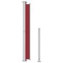 Voir la diapositive 4 : VIDAXL Auvent lateral retractable de patio 220x500 cm Rouge