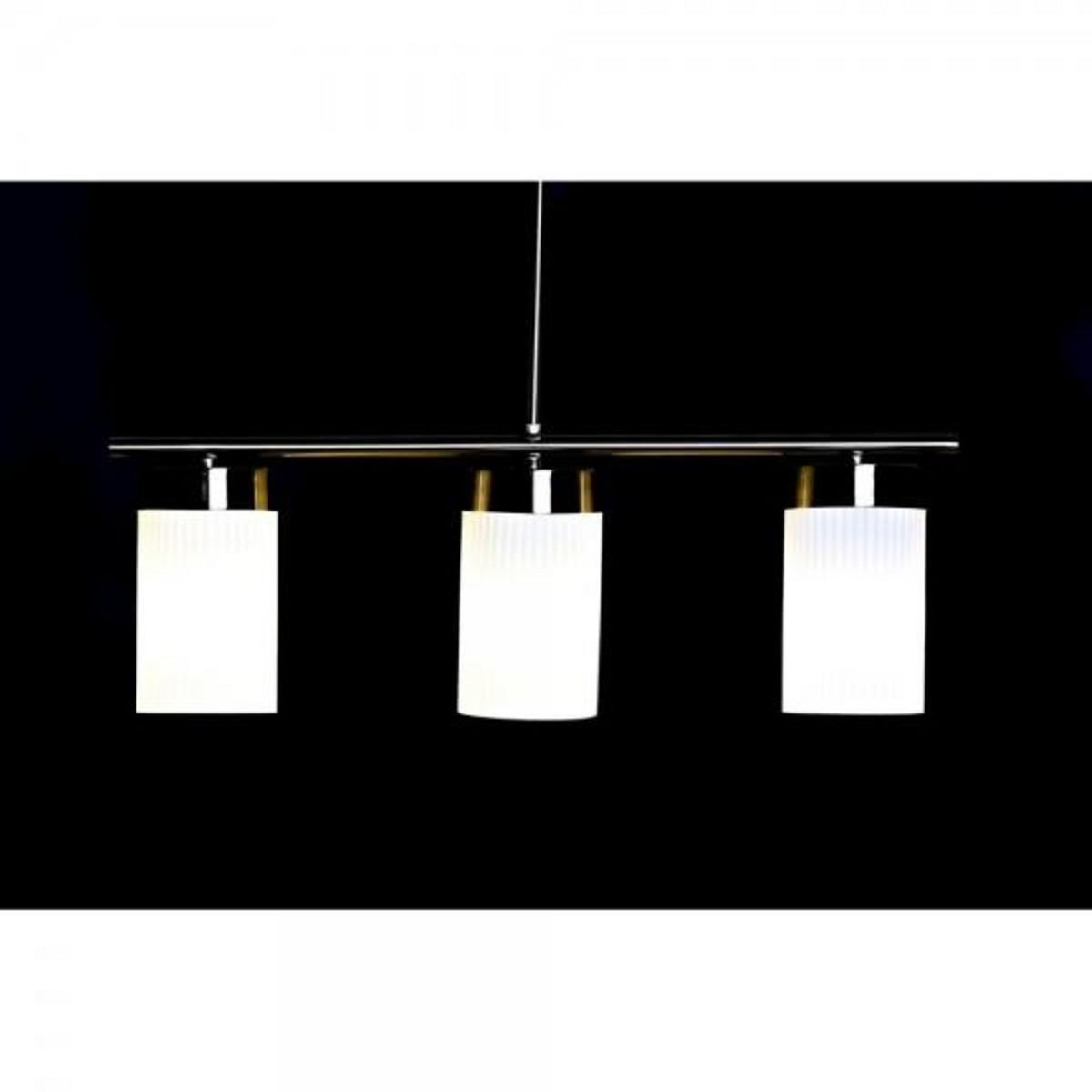 MARKET24 Suspension DKD Home Decor Blanc Doré Métal Verre 60 x 15 x 25 cm