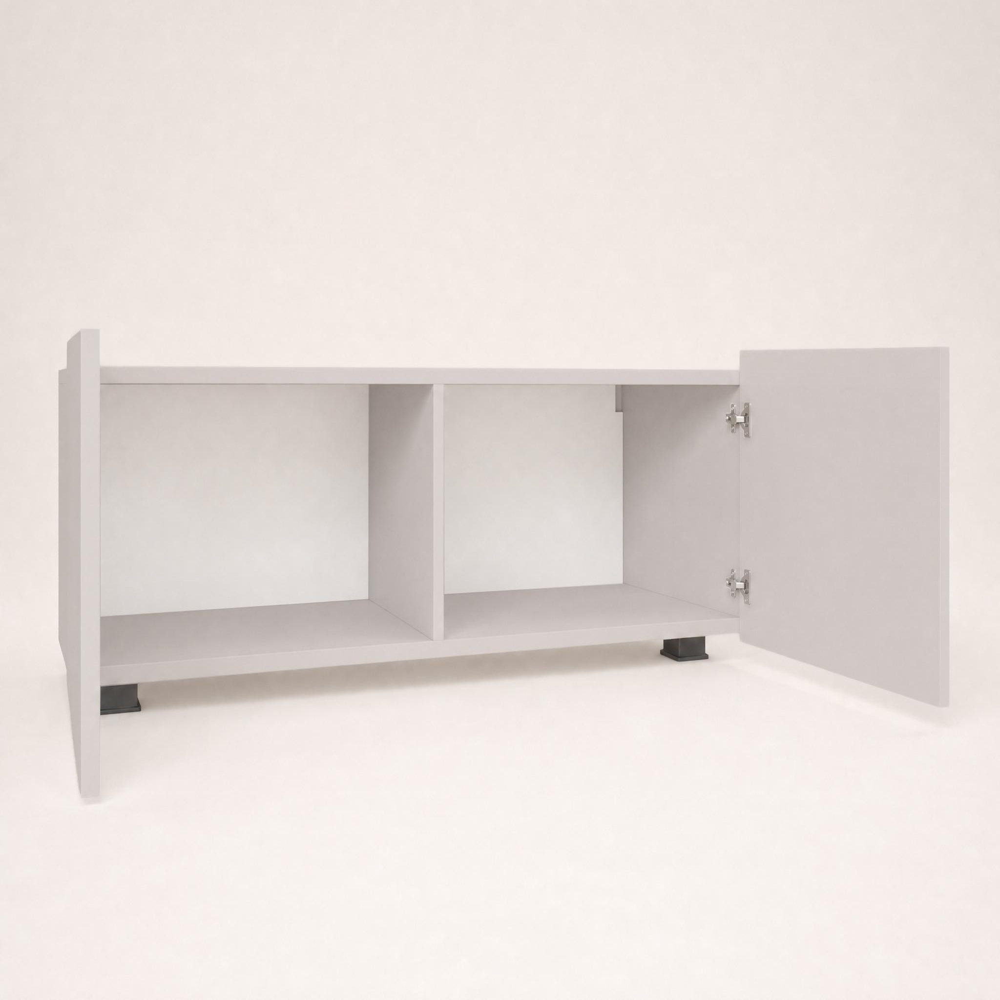 Voir la diapositive 6 : BEST MOBILIER Alix - meuble tv modulable 100 cm - 2 portes