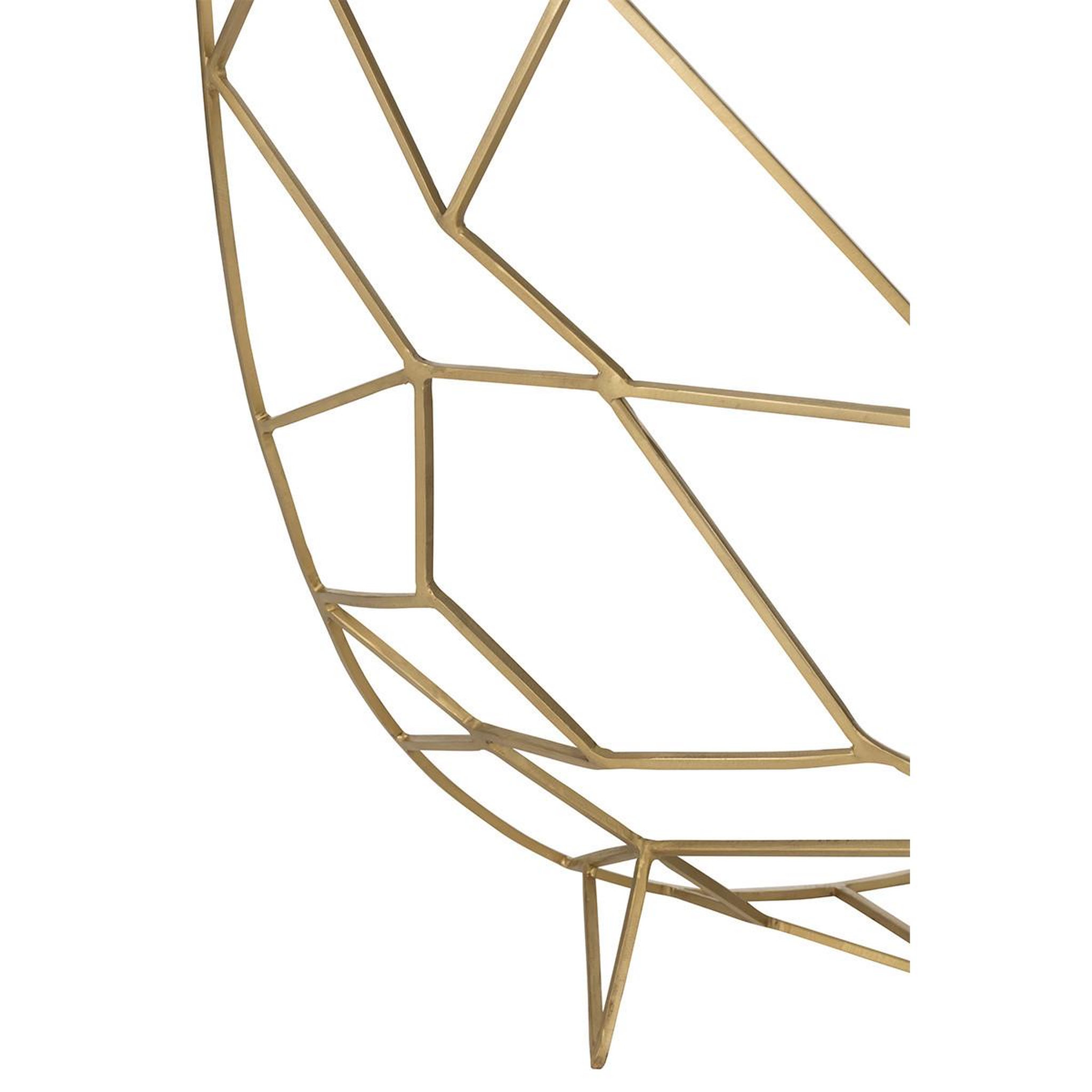 Voir la diapositive 6 : J-LINE Console design en verre  moza  90cm or