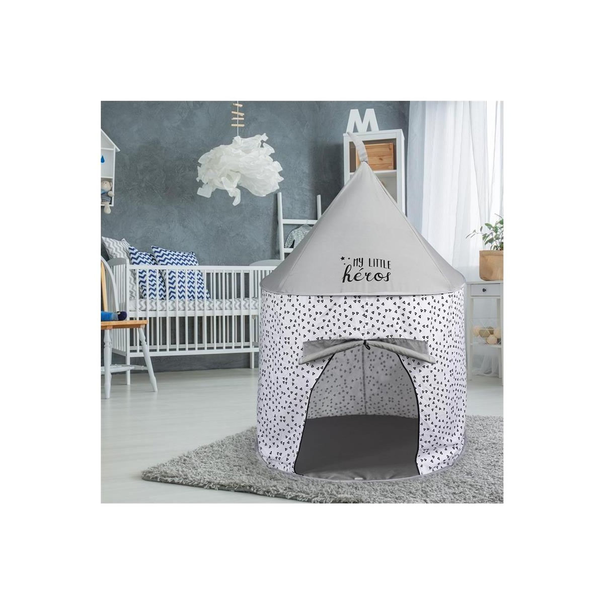 Paris Prix Tente Enfant Pop Up  My Little Héros  135cm Gris