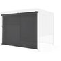 Voir la diapositive 1 : Habitat et Jardin Store pergola bioclimatique - 367 x 208 cm - Gris anthracite