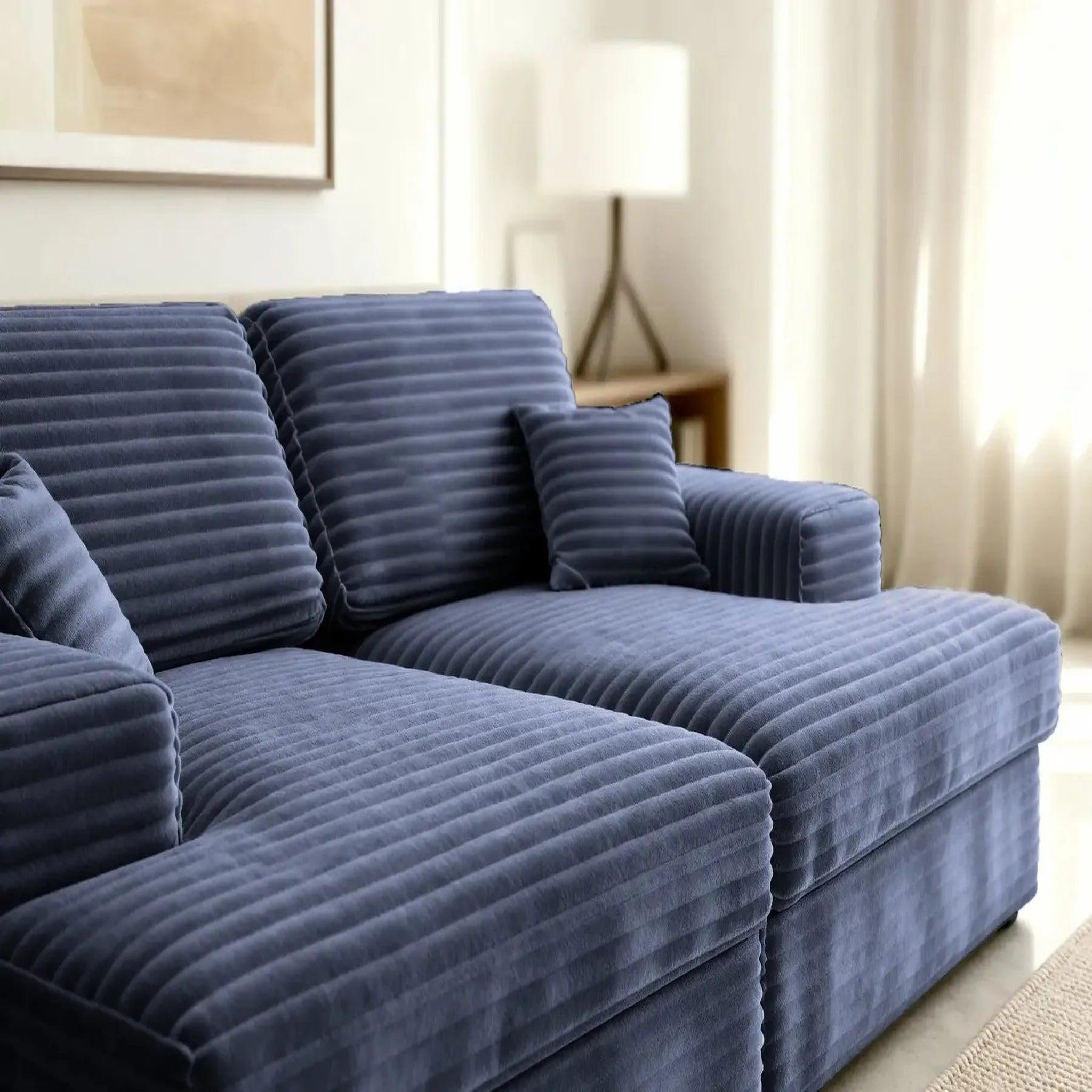 Voir la diapositive 6 : CASANOVA PARIS Lisbonne xl - canapé droit xl velours côtelé