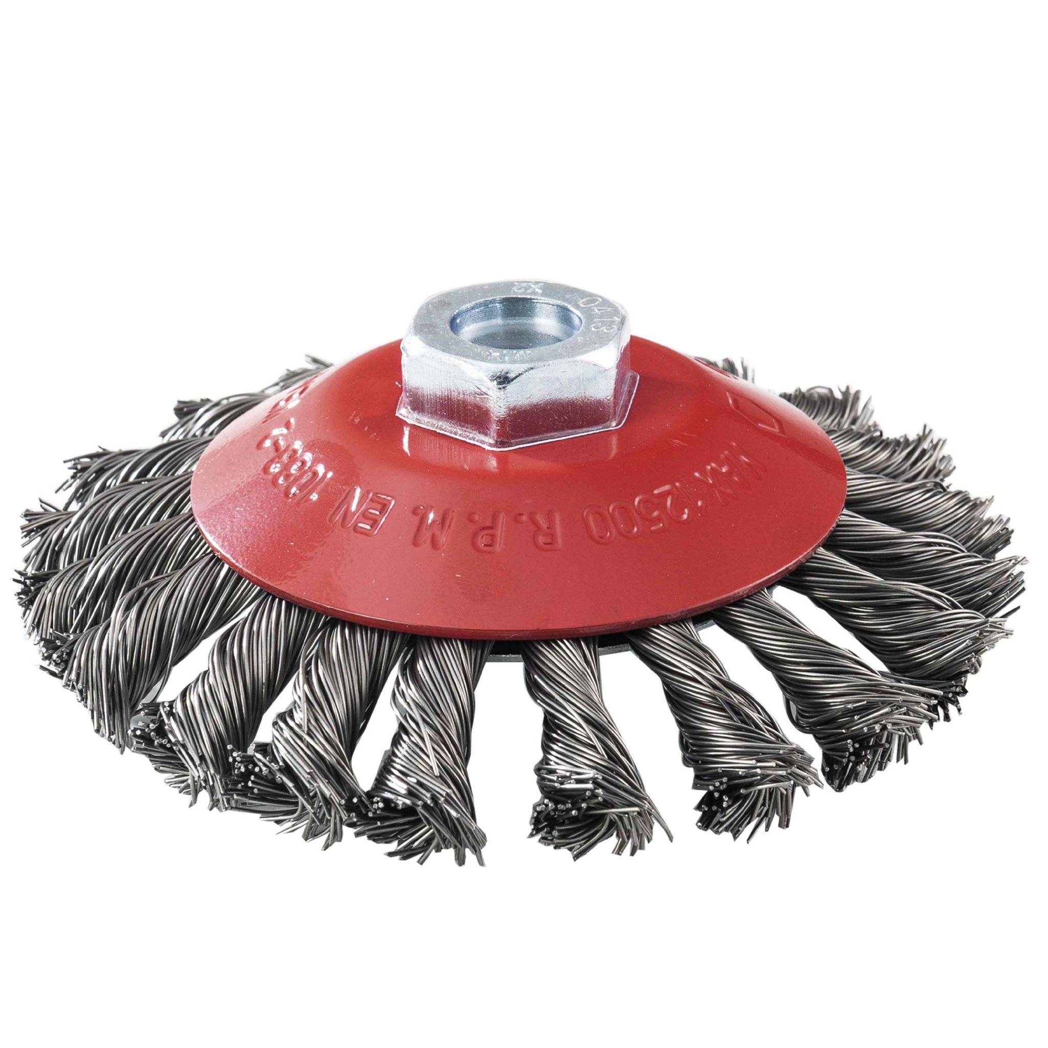 Leman Brosse cuvette acier torsadé 115 mm