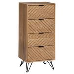 Paris Prix Chiffonnier 4 Tiroirs Design  Naomi  106cm Beige