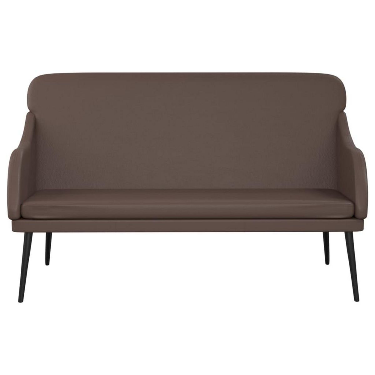 VIDAXL Banc Marron 110x76x80 cm Similicuir
