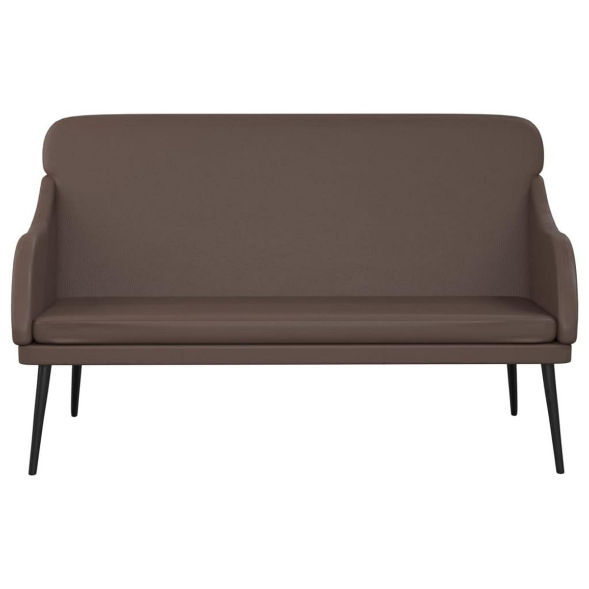 VIDAXL Banc Marron 110x76x80 cm Similicuir