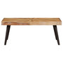 Voir la diapositive 2 : VIDAXL Table basse Bois de manguier massif 90x55x36 cm