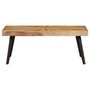 Voir la diapositive 2 : VIDAXL Table basse Bois de manguier massif 90x55x36 cm