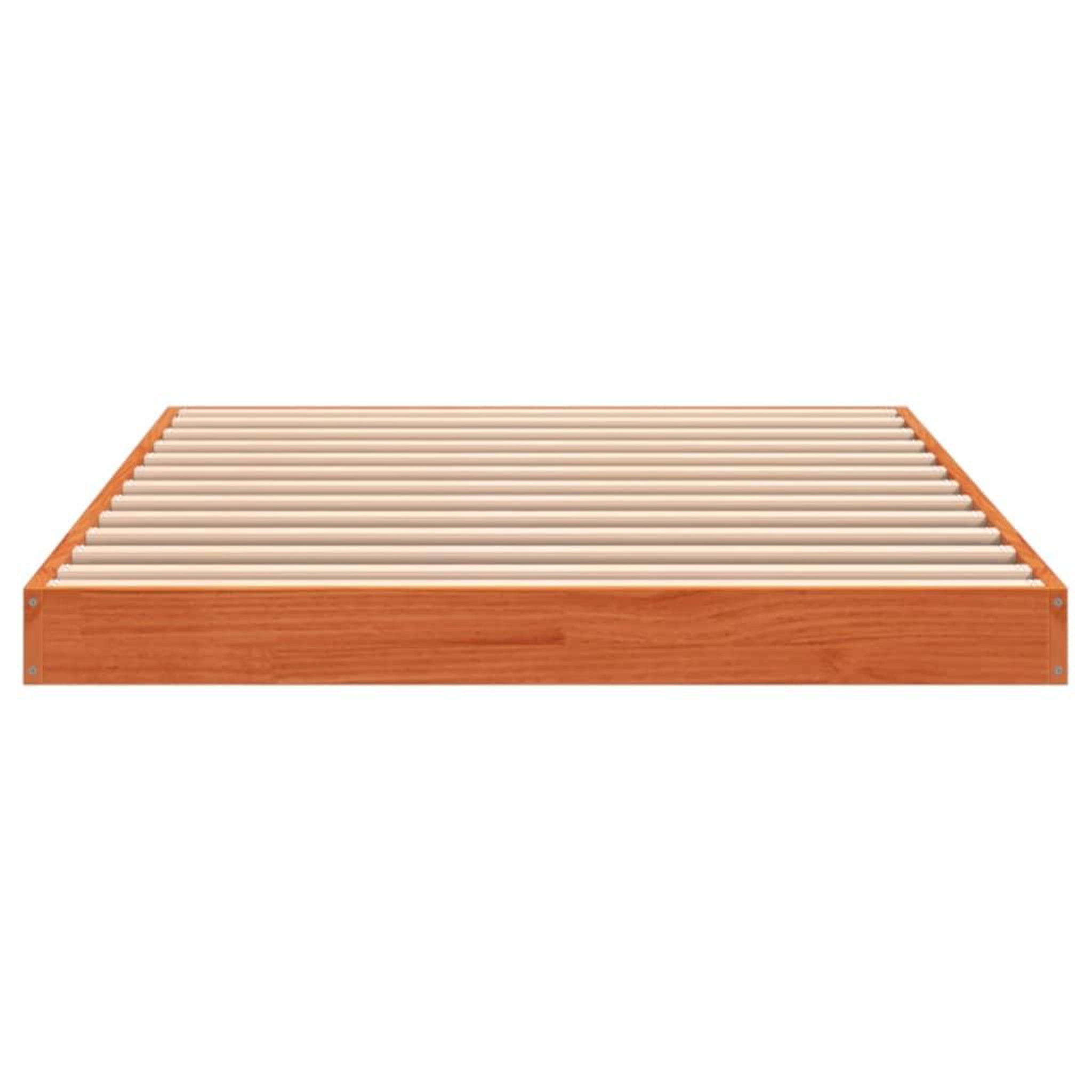 Voir la diapositive 5 : VIDAXL Cadre de lit sans matelas cire marron 90x200 cm bois pin massif