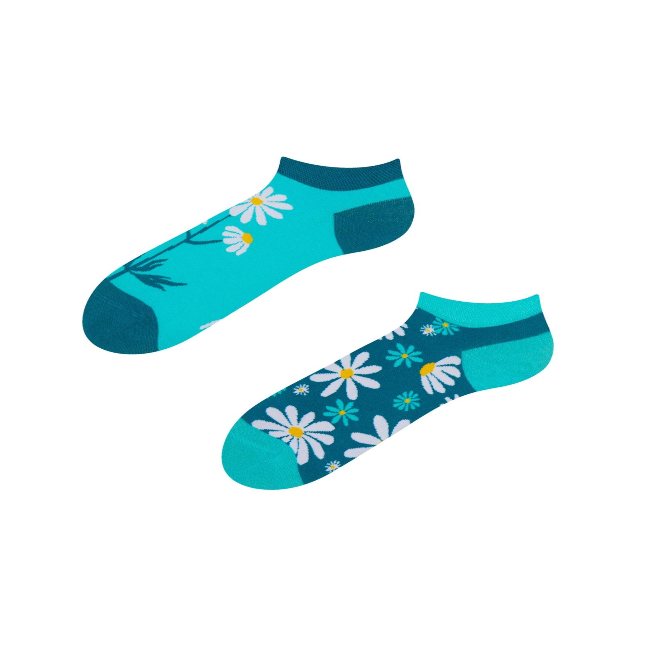 DEDOLES Socquettes camomille. Coloris disponibles : Bleu