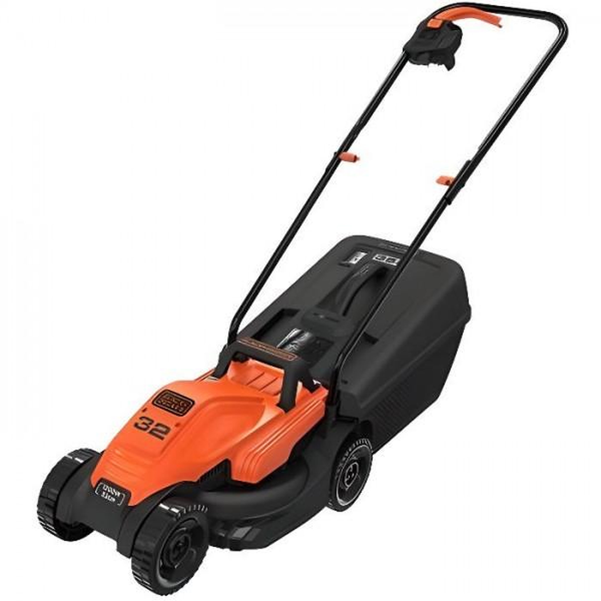 Black et Decker Tondeuse a Gazon   a Gazon Electrique Filaire 1200W 32 cm - BLACK+DECKER - BEMW451-QS - 3 Hauteurs Réglables