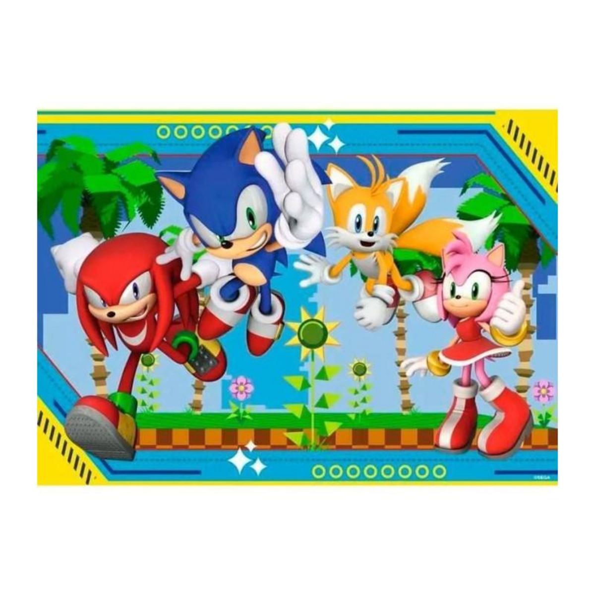 RAVENSBURGER Ravensburger-Puzzle 100 pieces XXl - Knuckles, Sonic, Tails et Amy / Sonic-4005555011347-A partir de 6 ans
