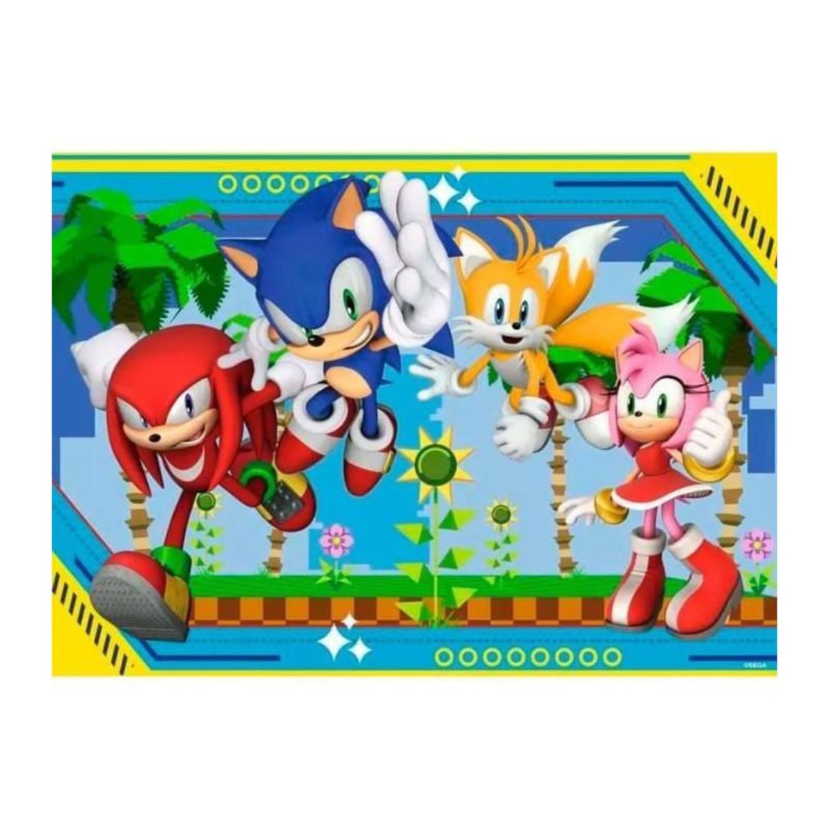 RAVENSBURGER Ravensburger-Puzzle 100 pieces XXl - Knuckles, Sonic, Tails et Amy / Sonic-4005555011347-A partir de 6 ans