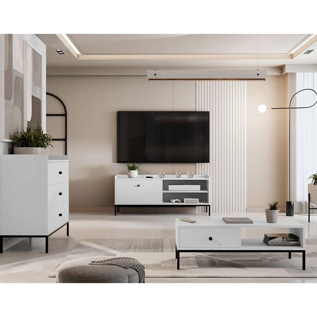 BEST MOBILIER Filipo - meuble tv - 140 cm