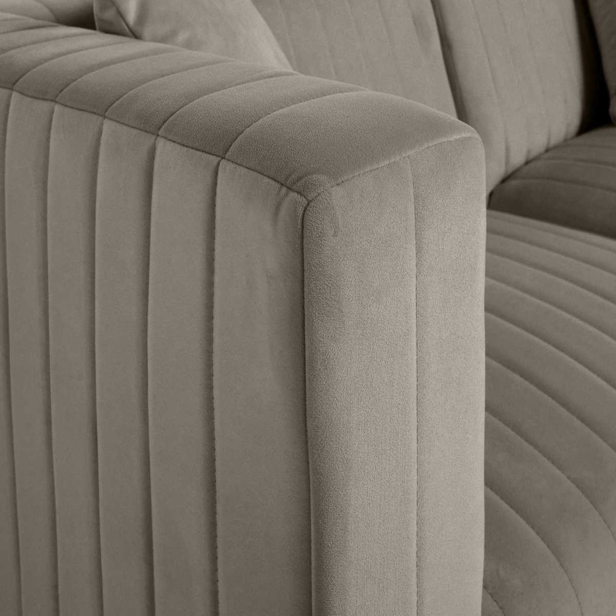 LISA DESIGN Nova - canapé modulable d'angle droit - 5 places - en velours