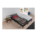 DEKO DREAM DEKODREAM Ensemble Relaxation Matelas mousse 2x90x200 cm + Sommier TPR electrique