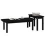 Voir la diapositive 4 : VIDAXL Ensemble de tables basses 2 pcs Noir Bois massif de pin