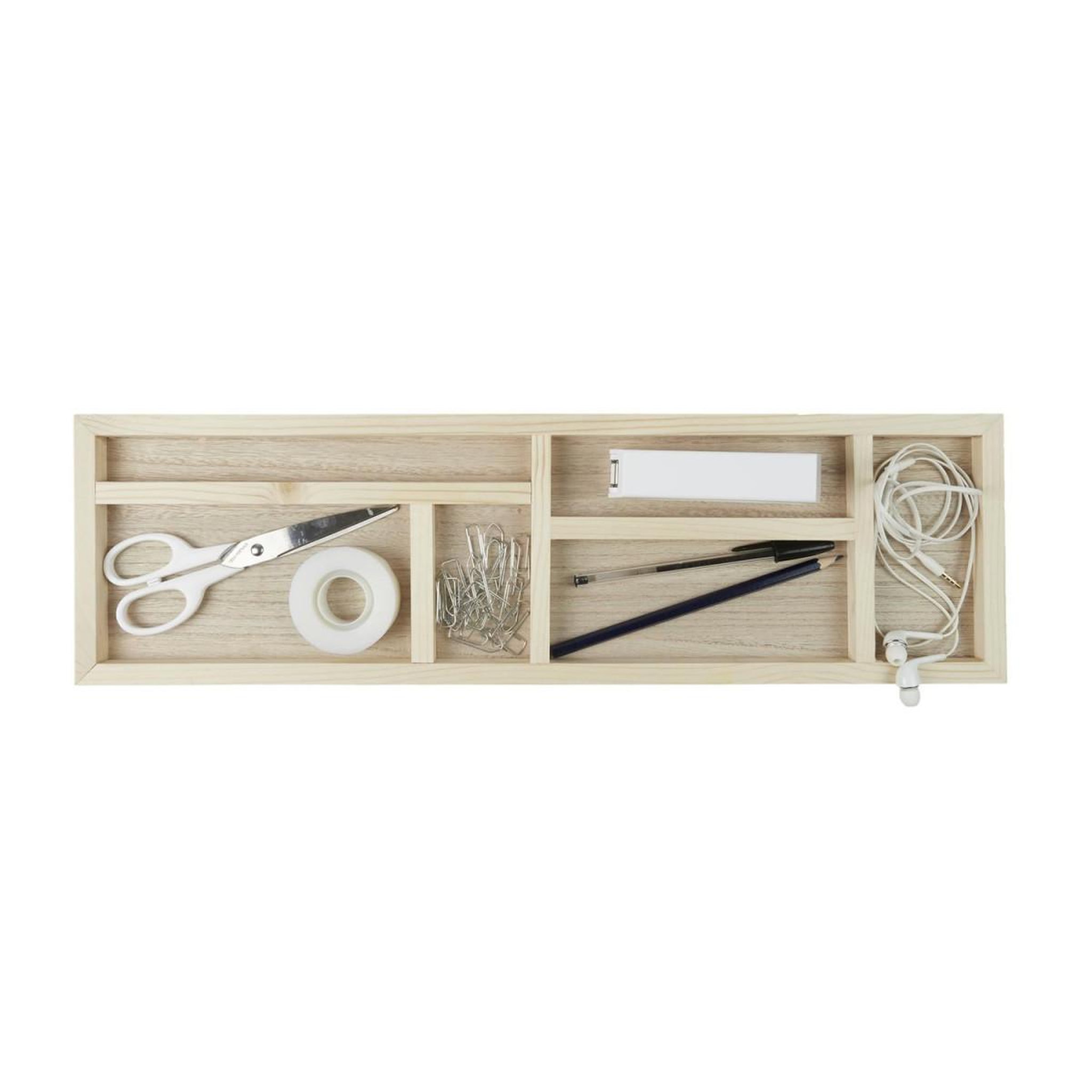 Voir la diapositive 3 : The Home Deco Factory Plateau organisateur  bureau  52cm naturel