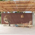 VIDAXL Auvent lateral retractable de patio 200x600 cm Marron