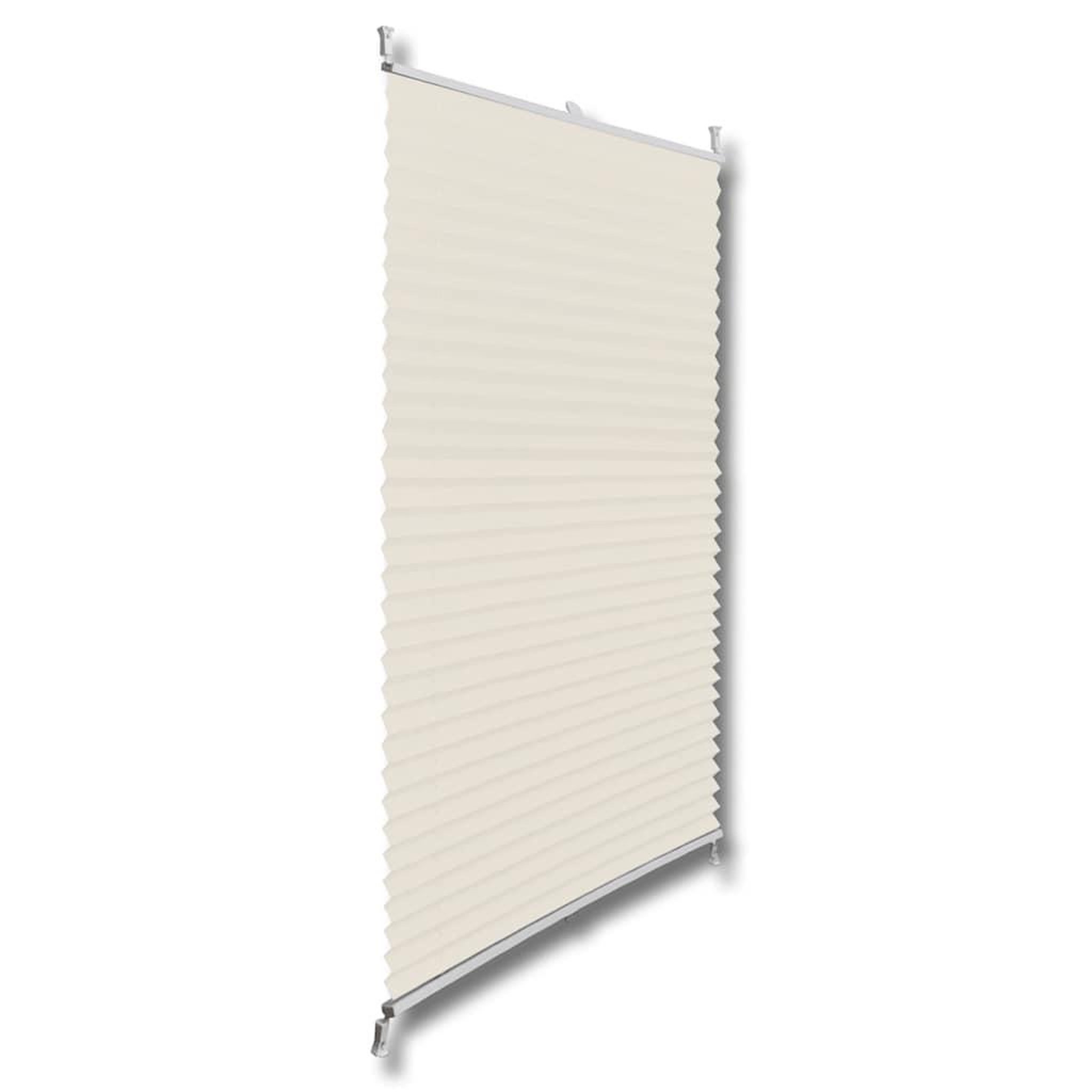 Voir la diapositive 3 : VIDAXL Store plisse 40x150 cm Creme
