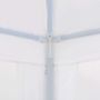 Voir la diapositive 5 : VIDAXL Tente de reception 3x9 m PE Blanc