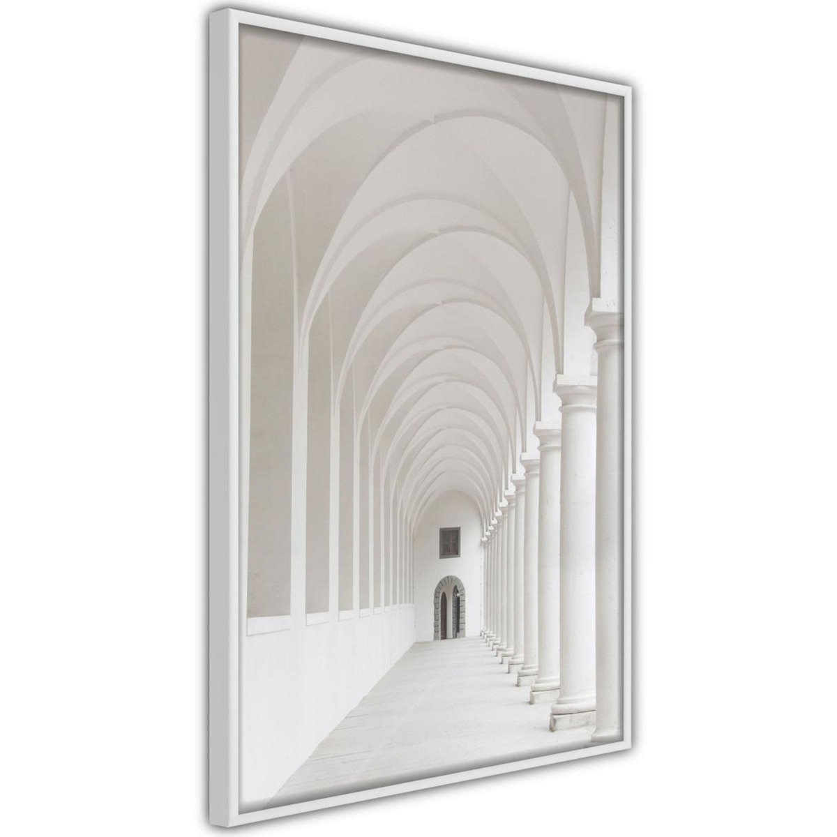 Paris Prix Affiche Murale Encadrée  White Colonnade