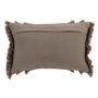 Voir la diapositive 2 : Paris Prix Coussin Déco  Bord Floches  30x45cm Taupe