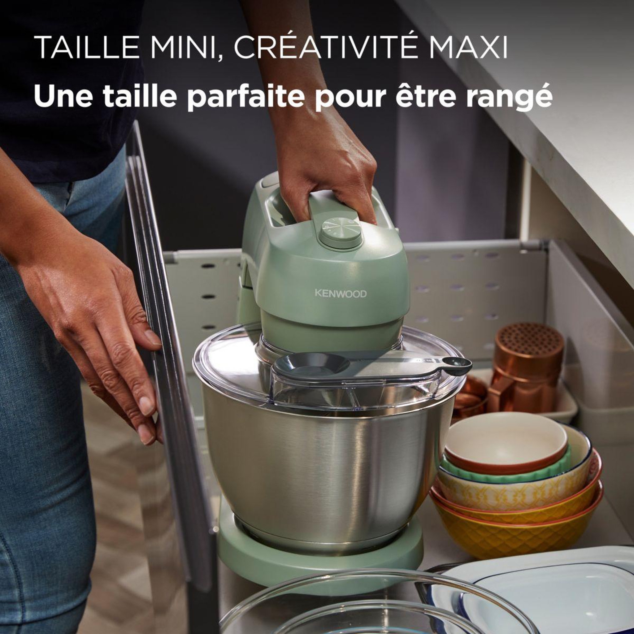 Voir la diapositive 2 : KENWOOD Robot pâtissier kitchen mach go collection kzm35.000gr