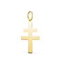 Voir la diapositive 1 : L'ATELIER D'AZUR Pendentif Médaille Or 18 Carats 750 Jaune - Croix de Lorraine - Chaine Offerte - Moyenne