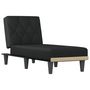 Voir la diapositive 2 : VIDAXL Chaise longue noir tissu