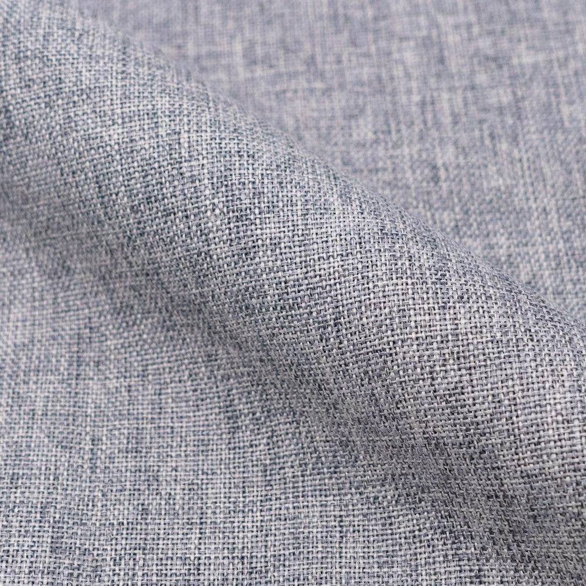 Rendez vous déco Lot de 2 chaises en tissu bleu et pieds en métal effet bois - Cozy