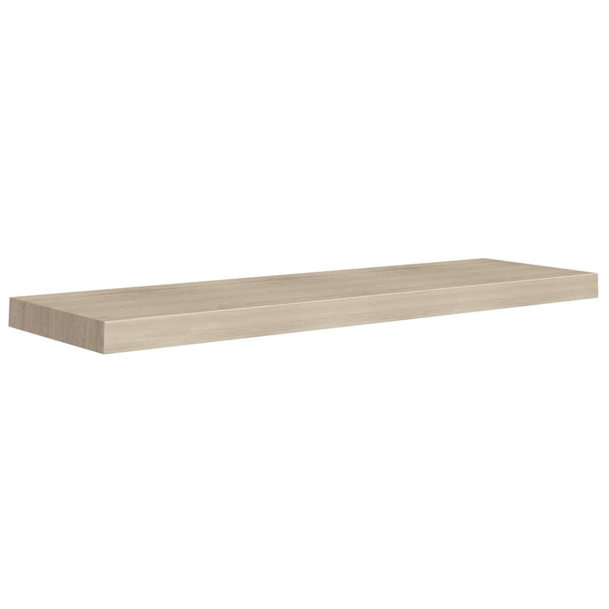 Voir la diapositive 3 : VIDAXL Etageres murales flottantes 2 pcs chene 90x23,5x3,8 cm MDF