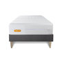 Voir la diapositive 6 : SEPTNUITS Matelas + sommier kit gris Memo Bio Mousse à mémoire de forme Maxi épaisseur Déhoussable