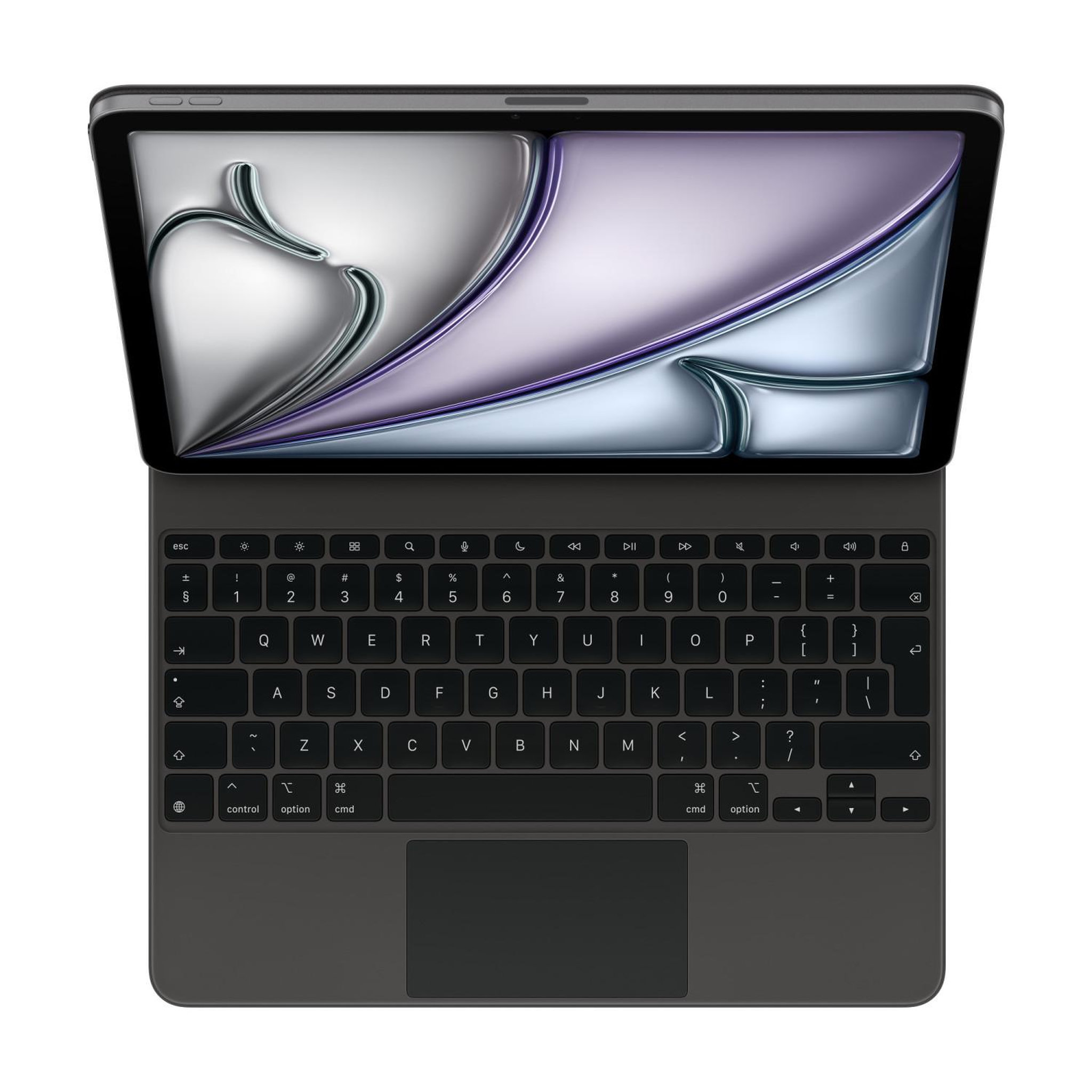 Voir la diapositive 3 : APPLE Apple magic keyboard case pour ipad air 13 m3, noir, clavier rétroéclairé avec trackpad rectangulaire intégré