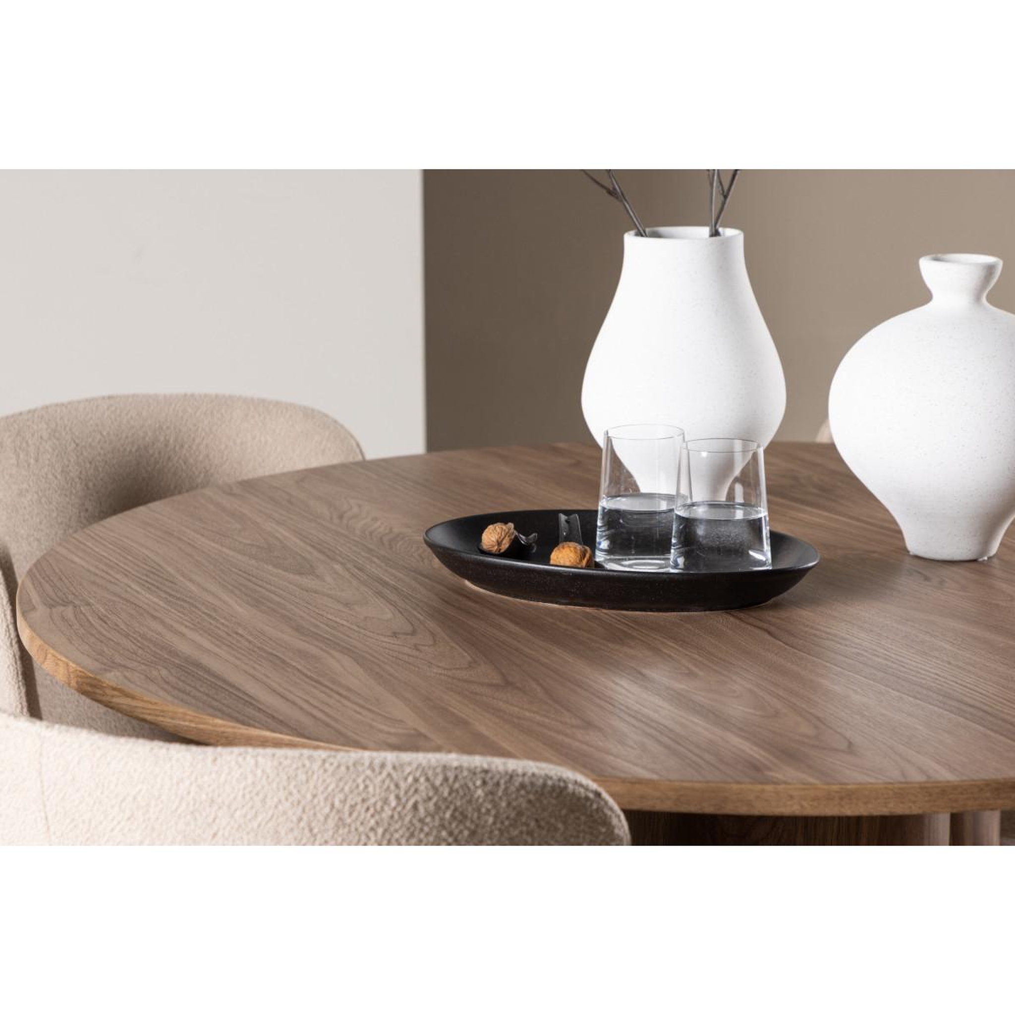 Voir la diapositive 5 : Paris Prix Ensemble table à manger & 4 chaises  olivia & modesto  110cm marron & beige
