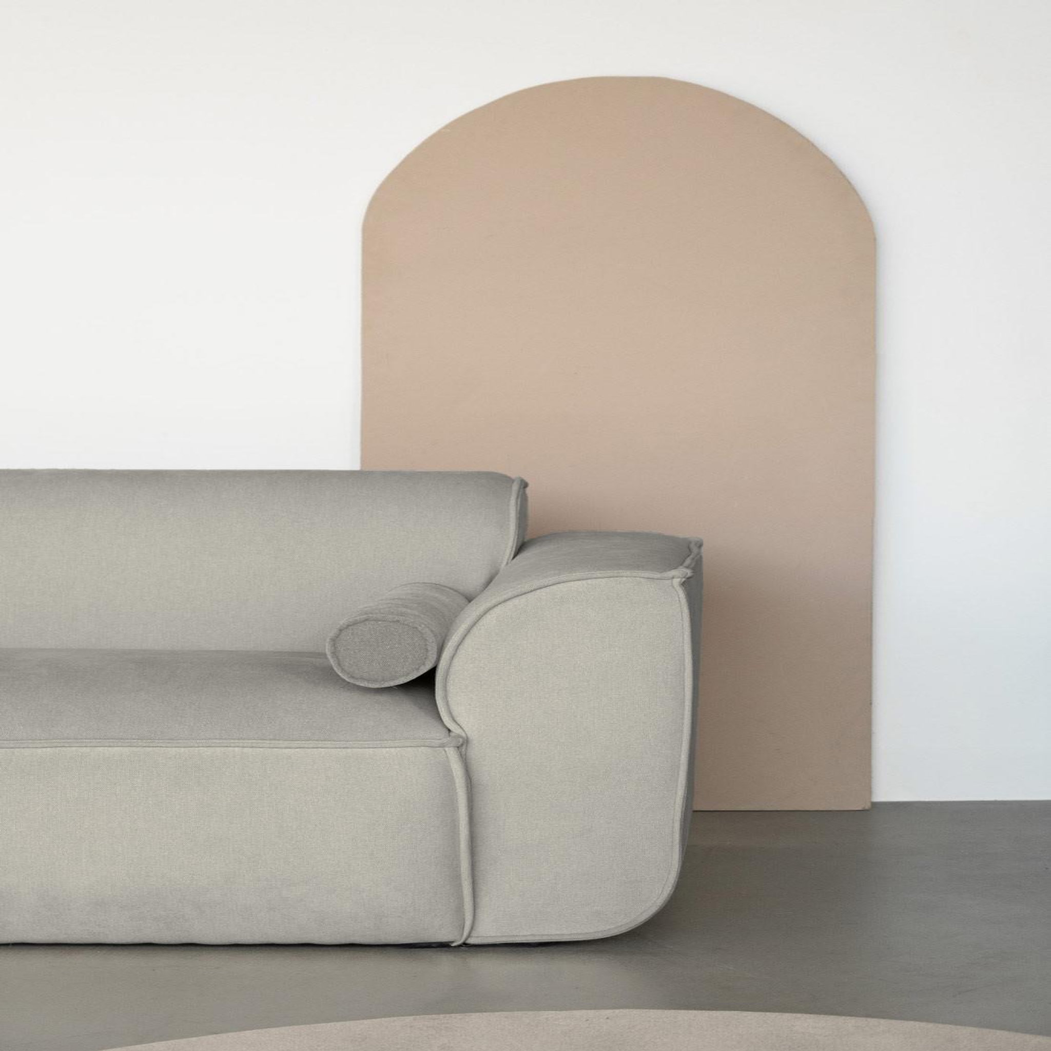 Voir la diapositive 2 : BEST MOBILIER Felix - module d'assise droit en tissu texturé